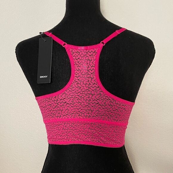 NWT DKNY Modern Lace Racerback Longline Bralette - Picture 5 of 8